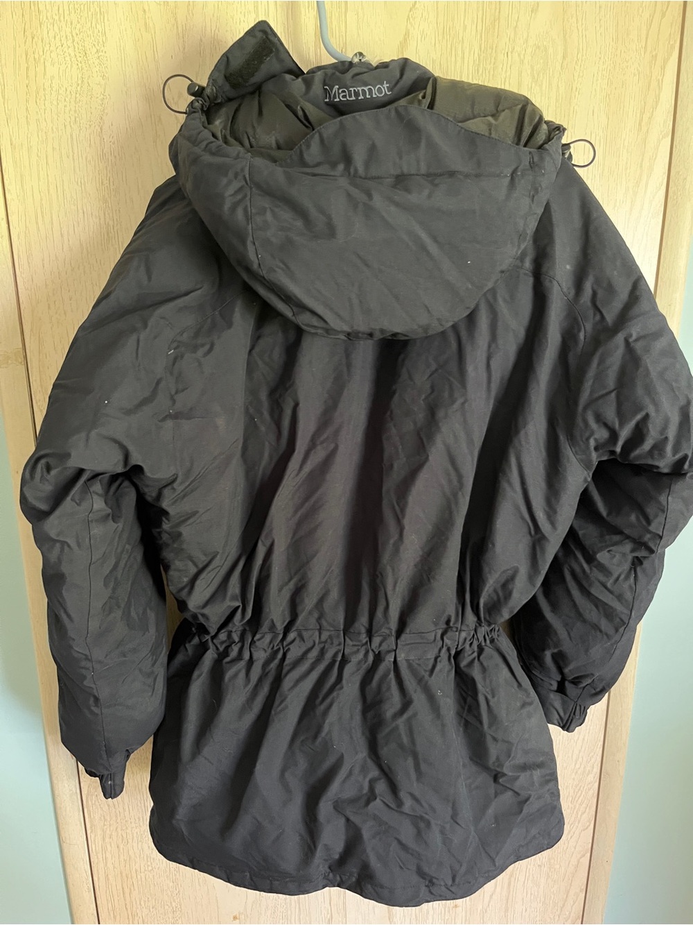 MARMOT Mens Yukon Classic Down Black Parka Waterproof 650 Fill Sz Xl $400 Sz S - Picture 7 of 15